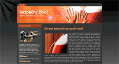 Desktop Screenshot of bezpecny-zivot.info